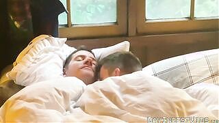 Stepdad impales twink after having his dick sucked deep